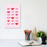 iCanvas "Lips In A Row" by Kristen Ley Canvas Print