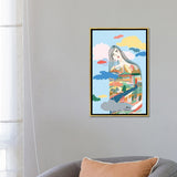 iCanvas "Listening" by Marina Ester Castaldo Framed Canvas Print