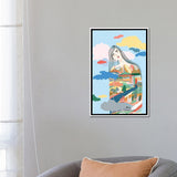 iCanvas "Listening" by Marina Ester Castaldo Framed Canvas Print