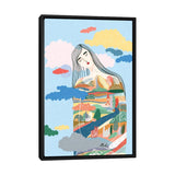iCanvas "Listening" by Marina Ester Castaldo Framed Canvas Print