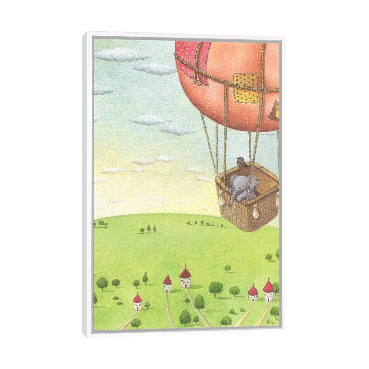 iCanvas "Little Traveler" by Irene Owens Framed Canvas Print