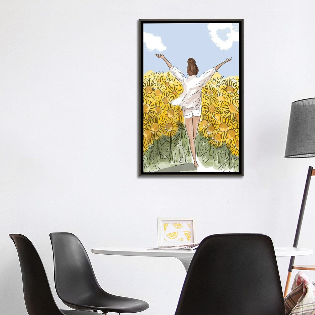 iCanvas "Live Life In Full Bloom - No Text" by Heather Stillufsen Framed