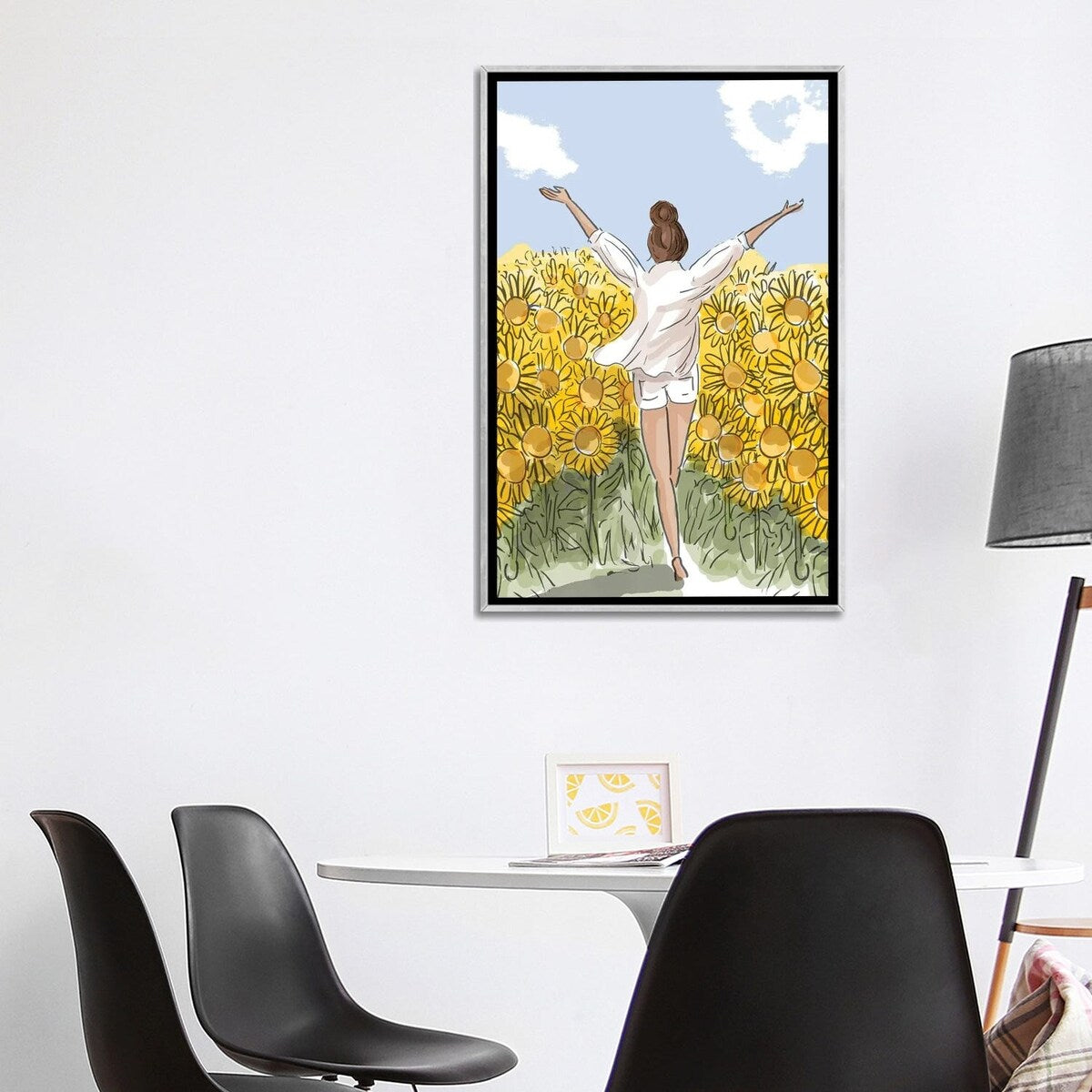 iCanvas "Live Life In Full Bloom - No Text" by Heather Stillufsen Framed