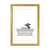 iCanvas "Llama In The Bath Bw" by Printable Lisa's Pets