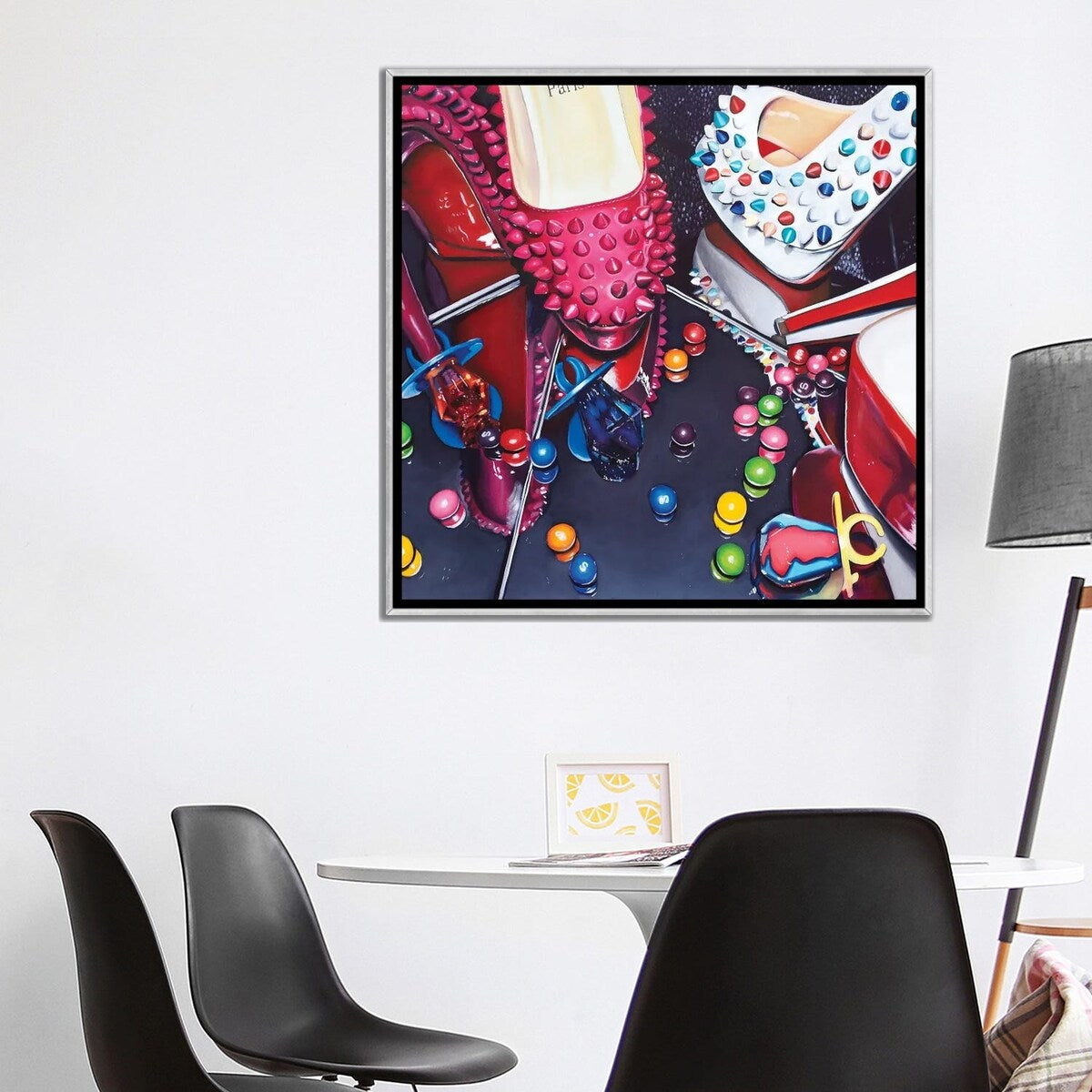 iCanvas "Louboutins & Ring Pops" by Julia Ryan Framed
