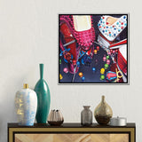 iCanvas "Louboutins & Ring Pops" by Julia Ryan Framed