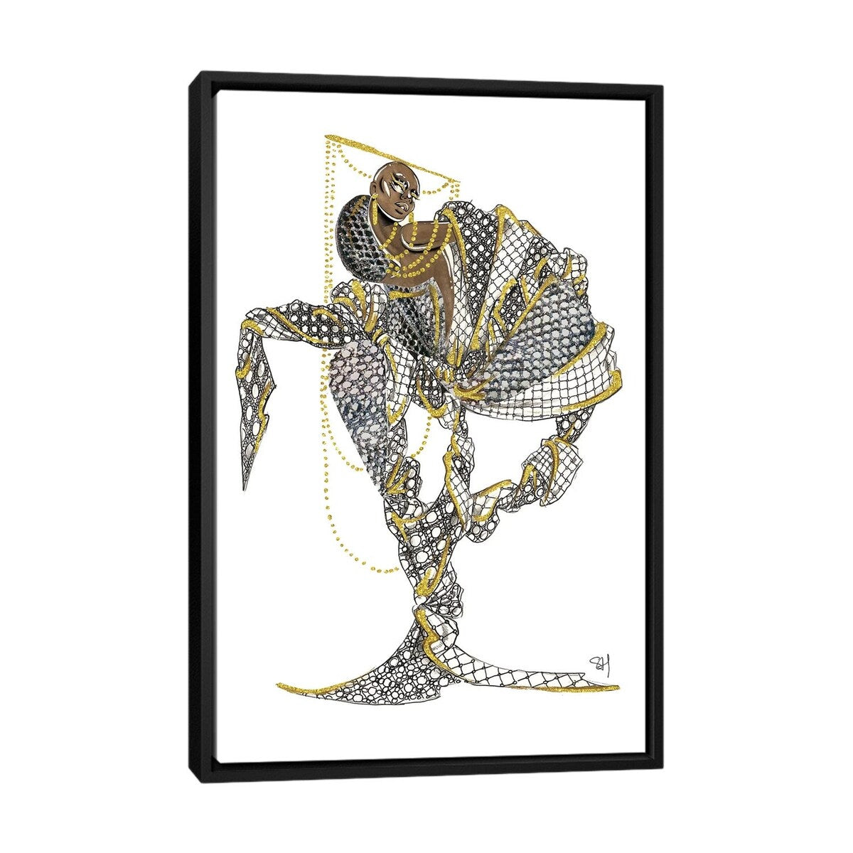 iCanvas "Louis Vuitton Black Magic" by Samuel Harrison Framed