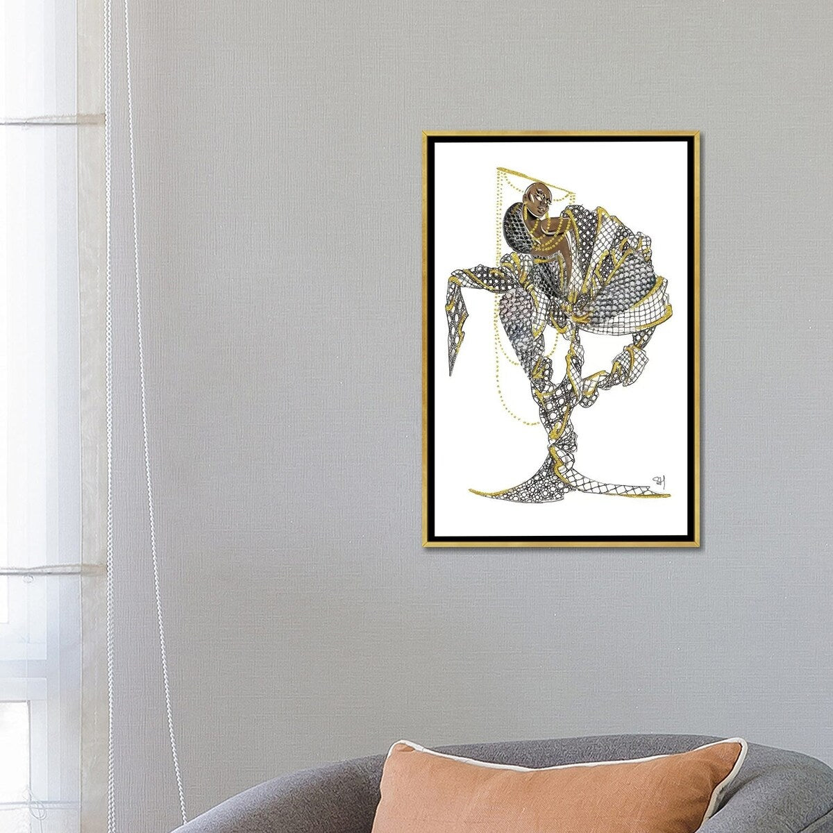 iCanvas "Louis Vuitton Black Magic" by Samuel Harrison Framed