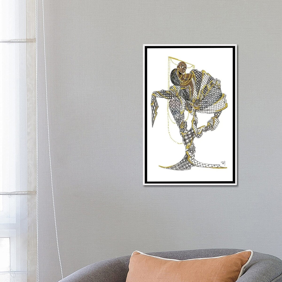 iCanvas "Louis Vuitton Black Magic" by Samuel Harrison Framed
