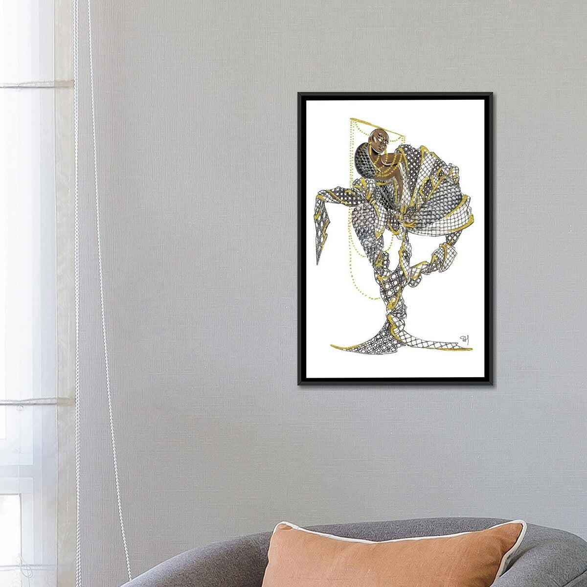 iCanvas "Louis Vuitton Black Magic" by Samuel Harrison Framed