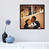 iCanvas "Love And Basketball" by Khia A. Framed Canvas Print