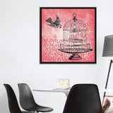 iCanvas "Love Birds" by Erin Clark Framed Canvas Print