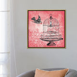 iCanvas "Love Birds" by Erin Clark Framed Canvas Print