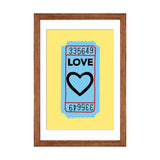 iCanvas "Love Ticket" by Jaymie Metz