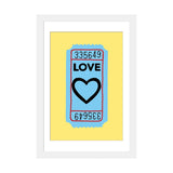 iCanvas "Love Ticket" by Jaymie Metz