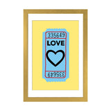 iCanvas "Love Ticket" by Jaymie Metz