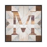 iCanvas "M" by Front Porch Pickins Framed