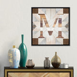 iCanvas "M" by Front Porch Pickins Framed
