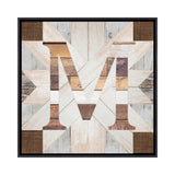 iCanvas "M" by Front Porch Pickins Framed