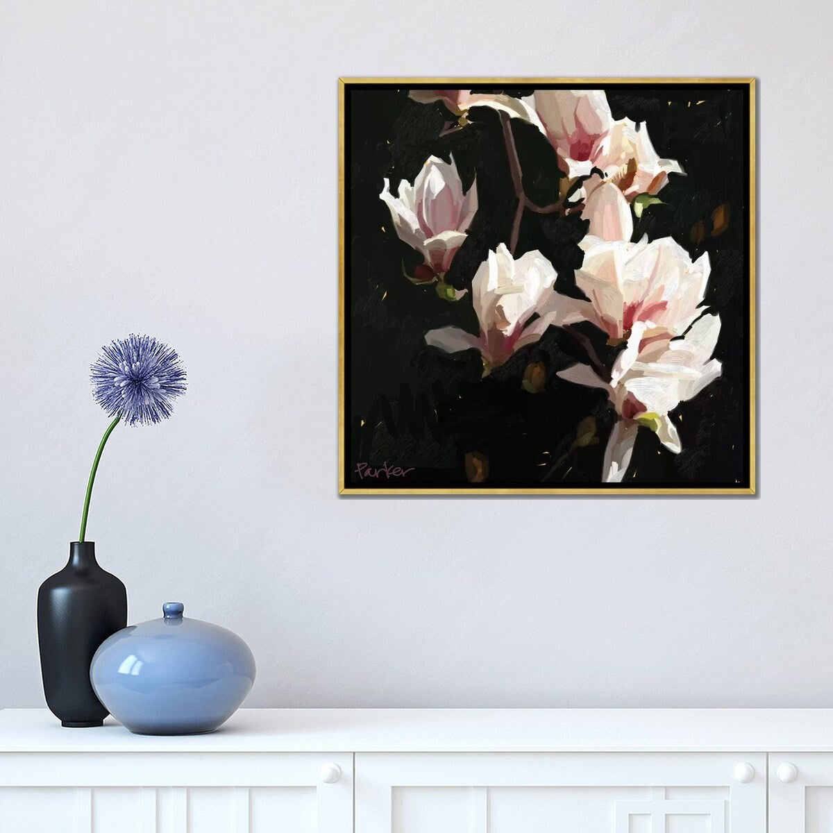 iCanvas "Magnolia Drama" by Teddi Parker Framed