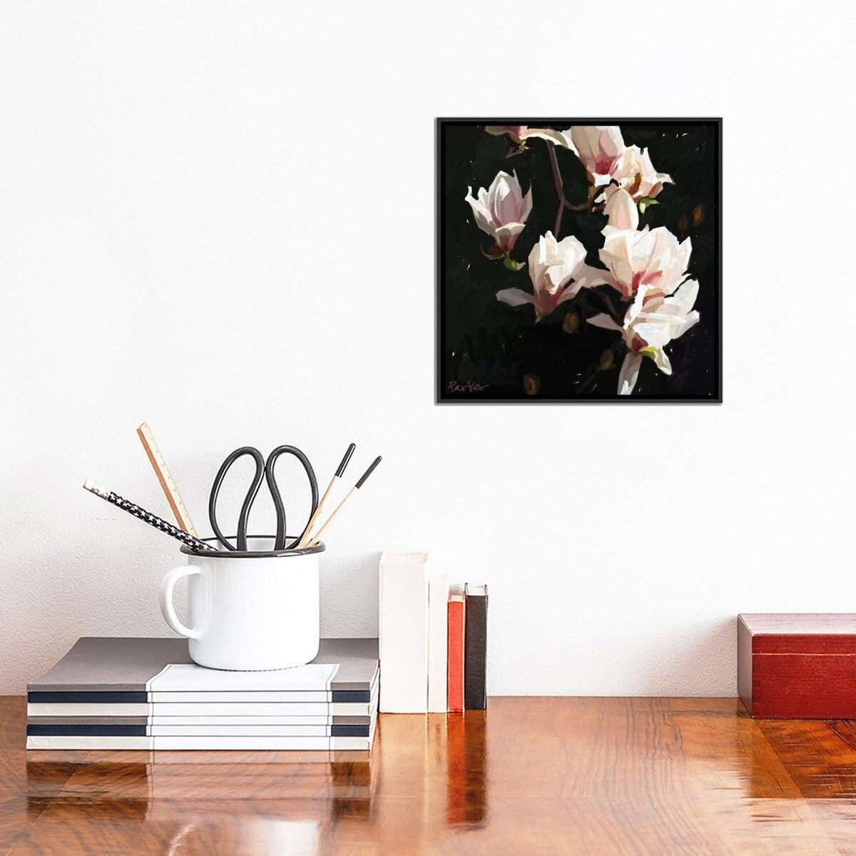 iCanvas "Magnolia Drama" by Teddi Parker Framed
