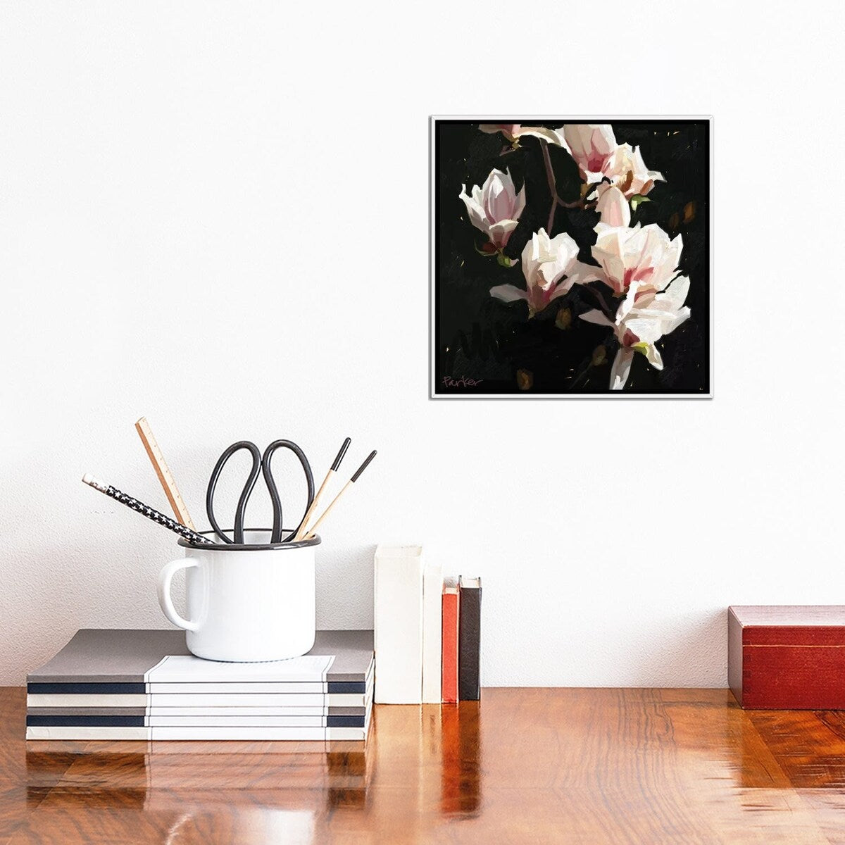 iCanvas "Magnolia Drama" by Teddi Parker Framed