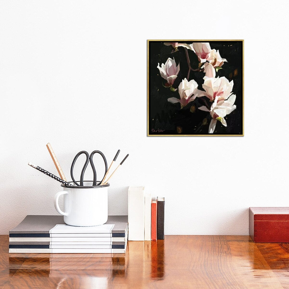iCanvas "Magnolia Drama" by Teddi Parker Framed