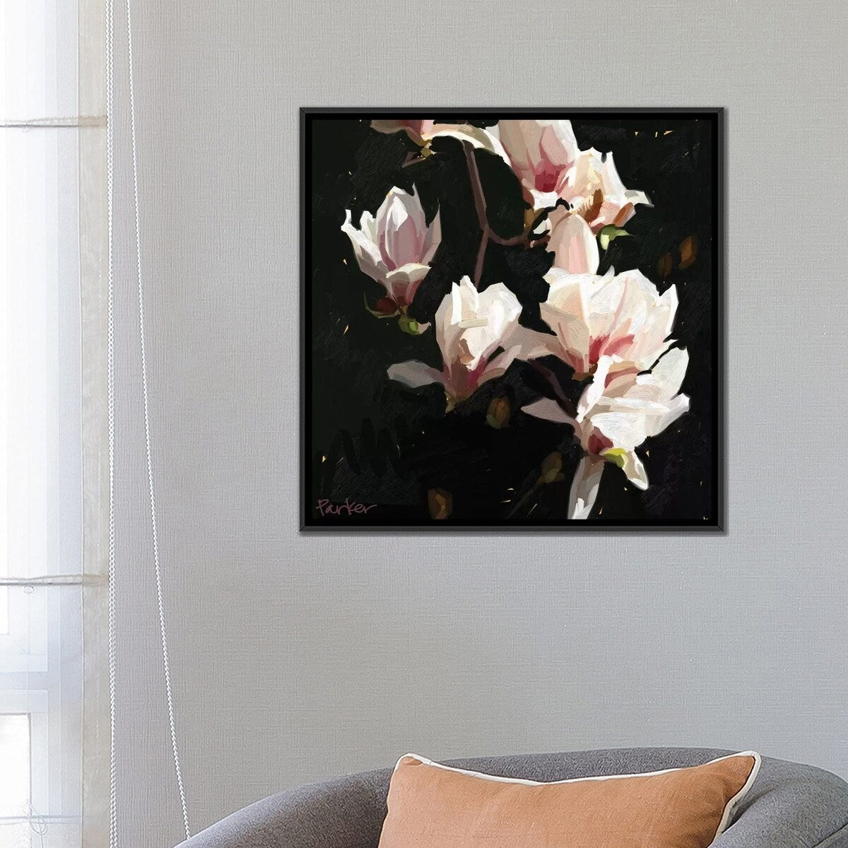 iCanvas "Magnolia Drama" by Teddi Parker Framed