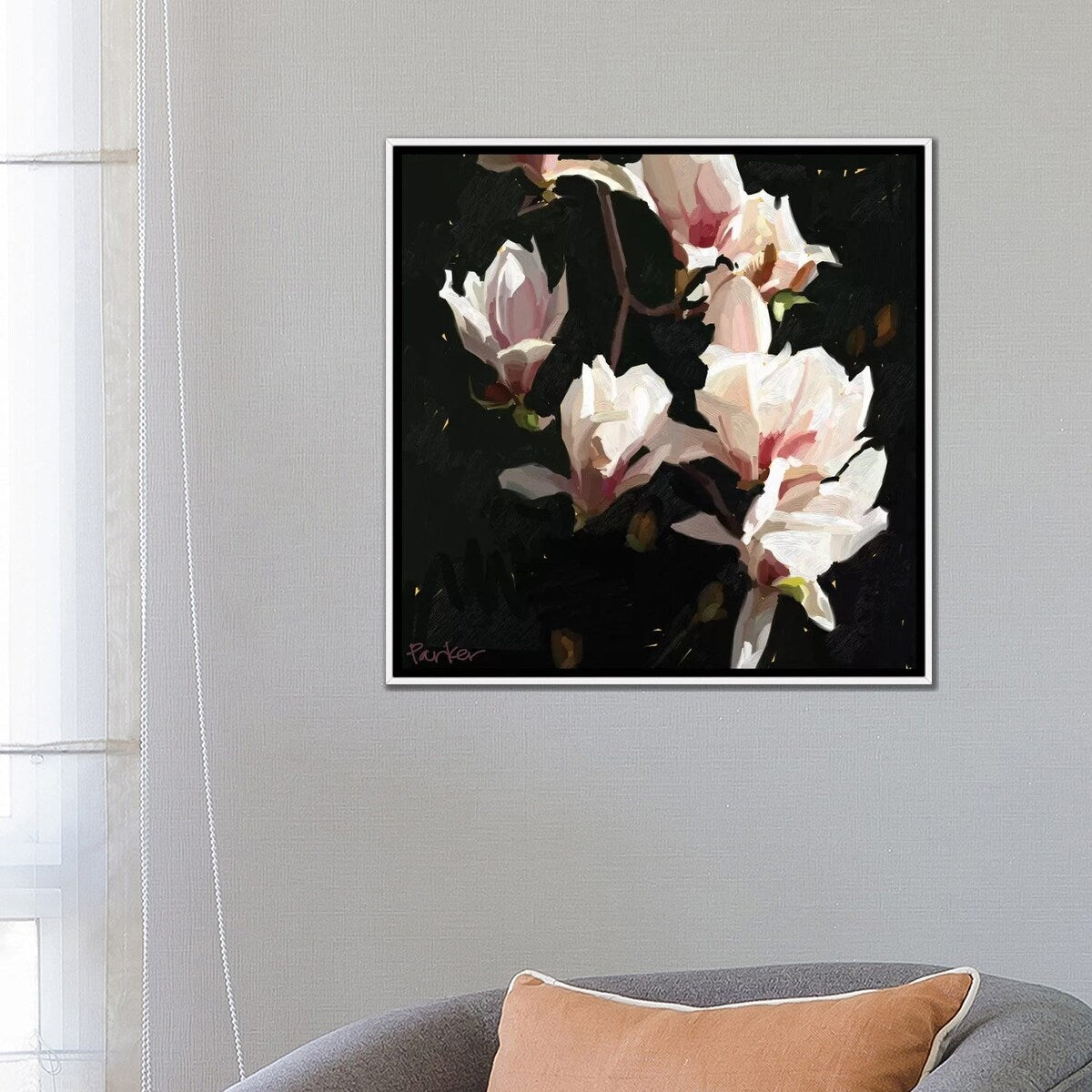 iCanvas "Magnolia Drama" by Teddi Parker Framed