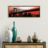 iCanvas "Manhattan Bridge Aura" by Erin Clark Framed