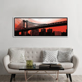 iCanvas "Manhattan Bridge Aura" by Erin Clark Framed