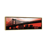 iCanvas "Manhattan Bridge Aura" by Erin Clark Framed