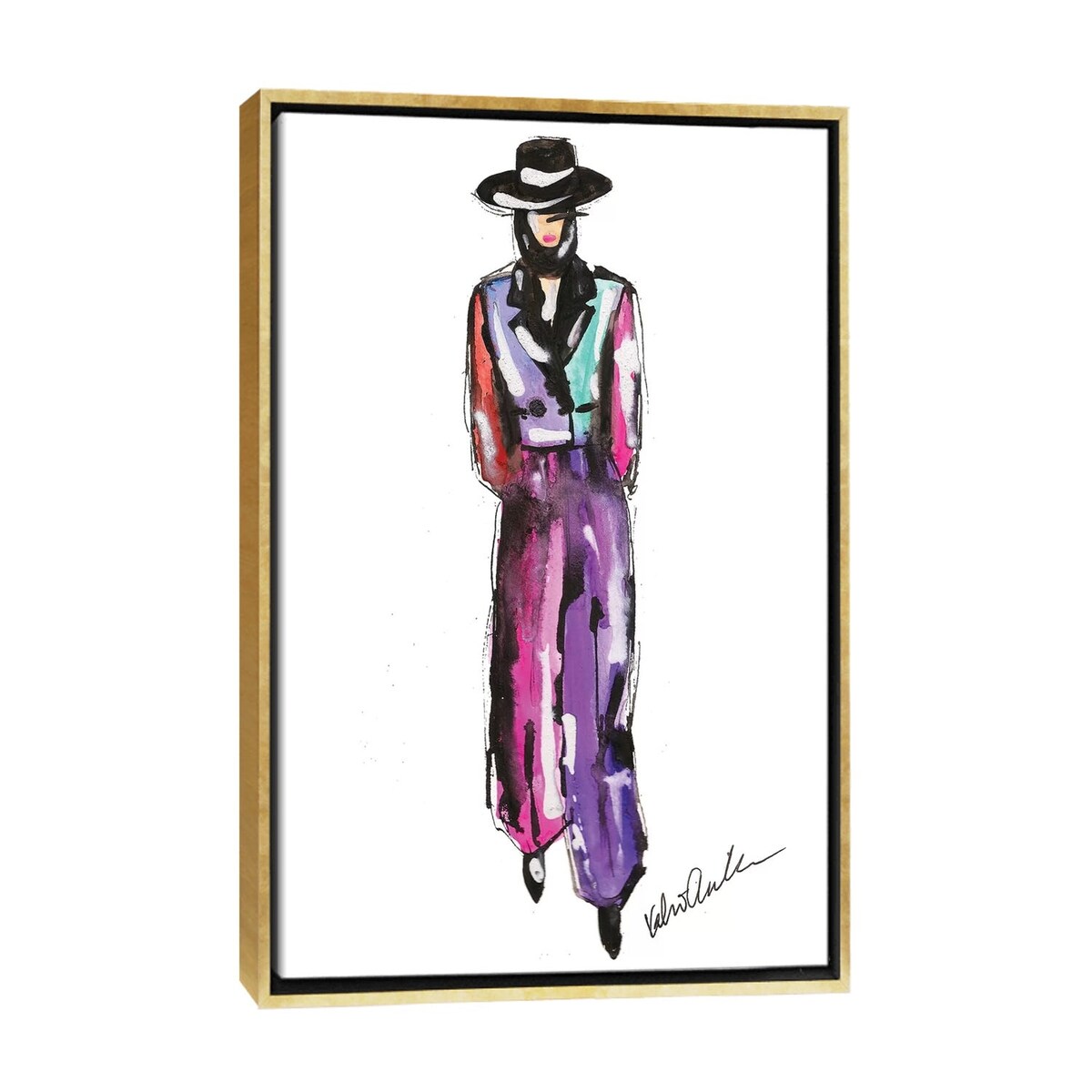 iCanvas "Marc Jacobs Fall 18 Colorblock" by Kahri Framed