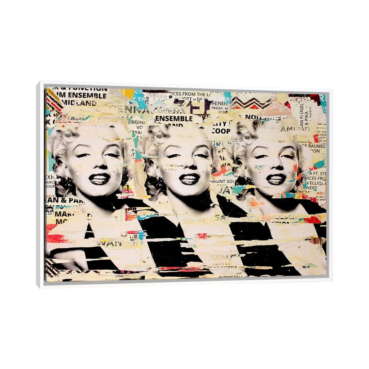 iCanvas "Marilyn, Marilyn, Marilyn" by Michiel Folkers Framed