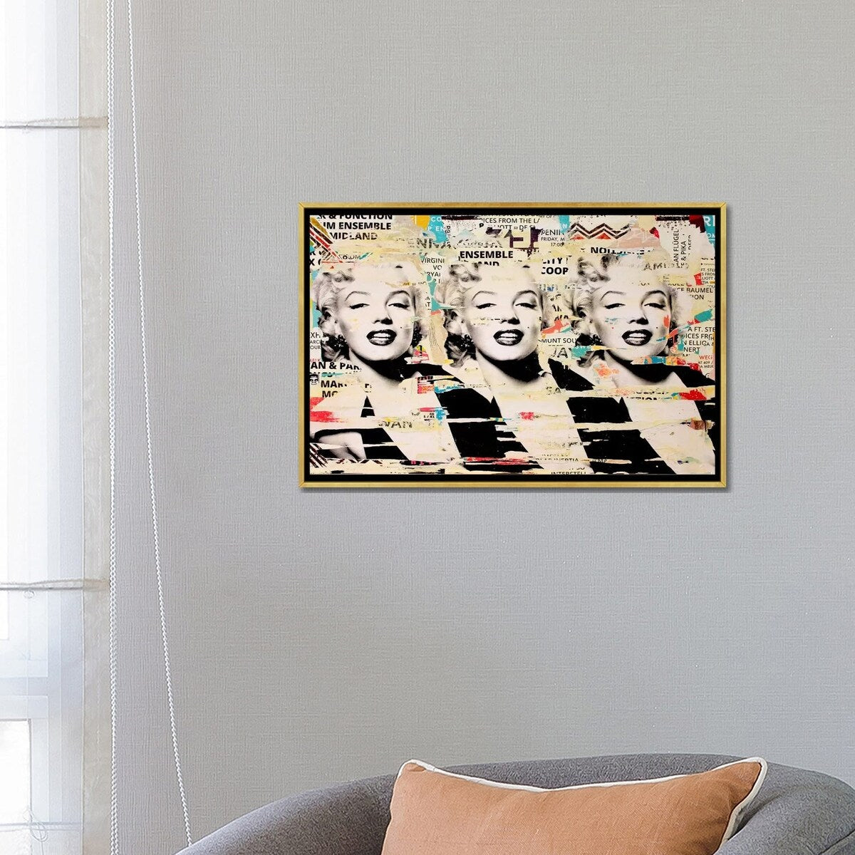 iCanvas "Marilyn, Marilyn, Marilyn" by Michiel Folkers Framed