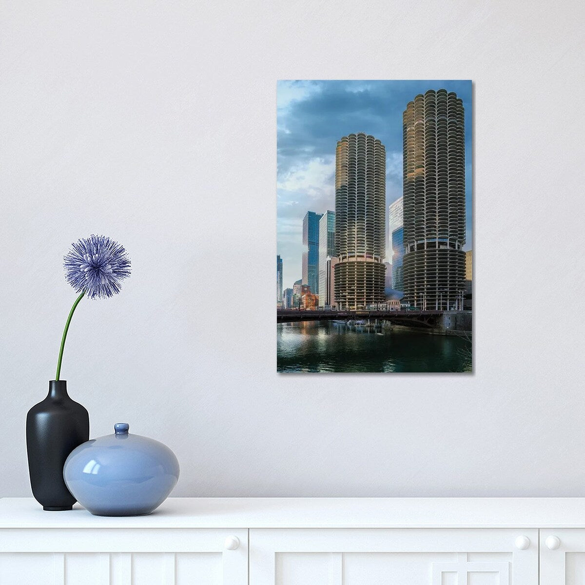iCanvas "Marina Towers" by Matt Coglianese Canvas Print