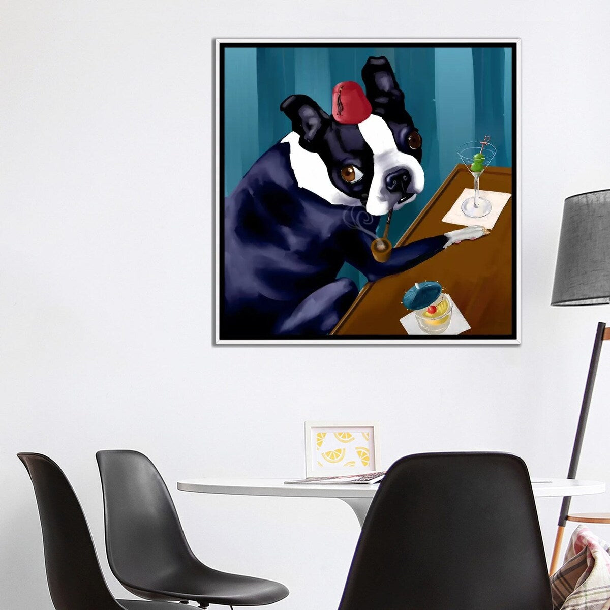 iCanvas "Martini Bar" by Brian Rubenacker Framed Canvas Print
