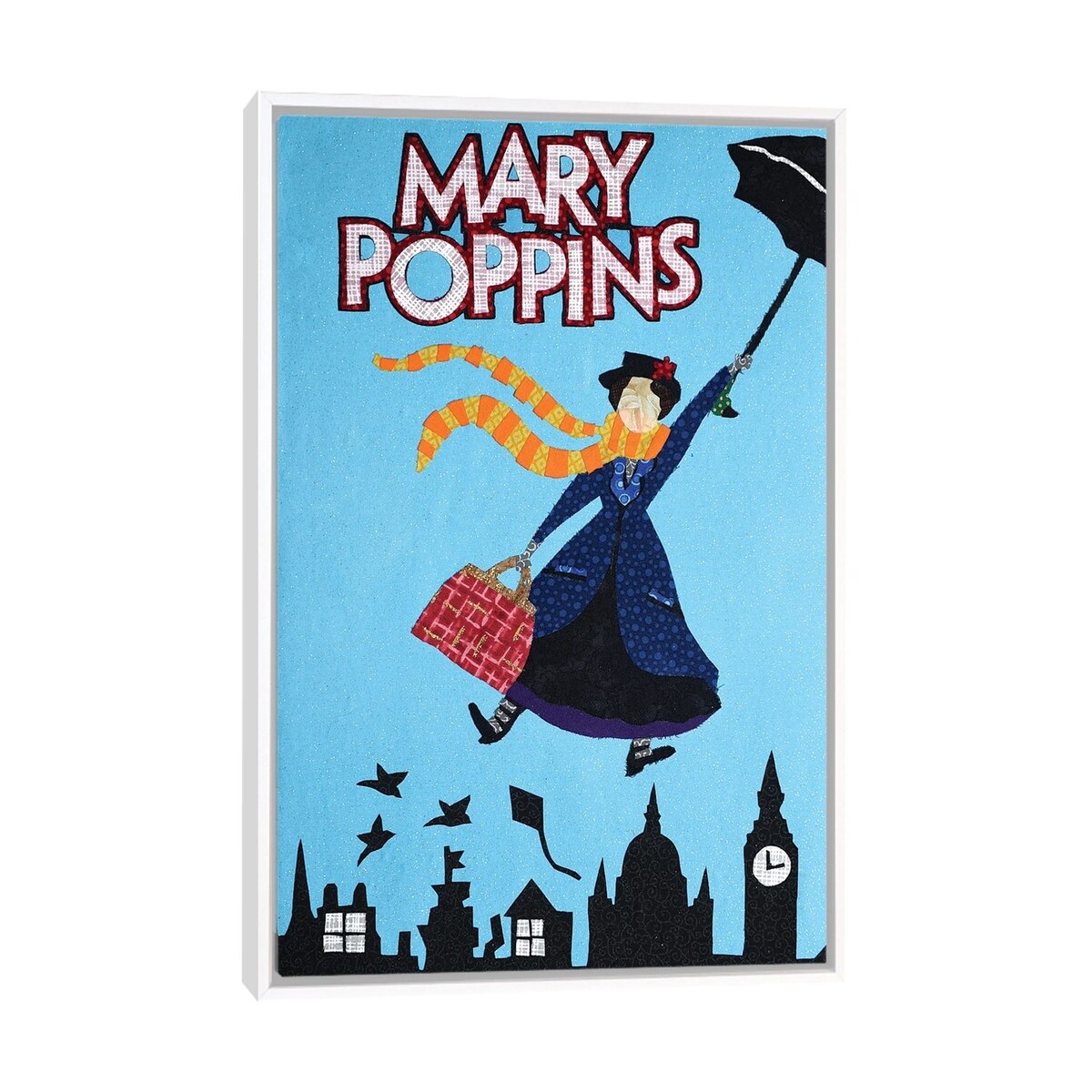 iCanvas "Mary Poppins" by Pop Fabric Posters by Ali Scher Framed