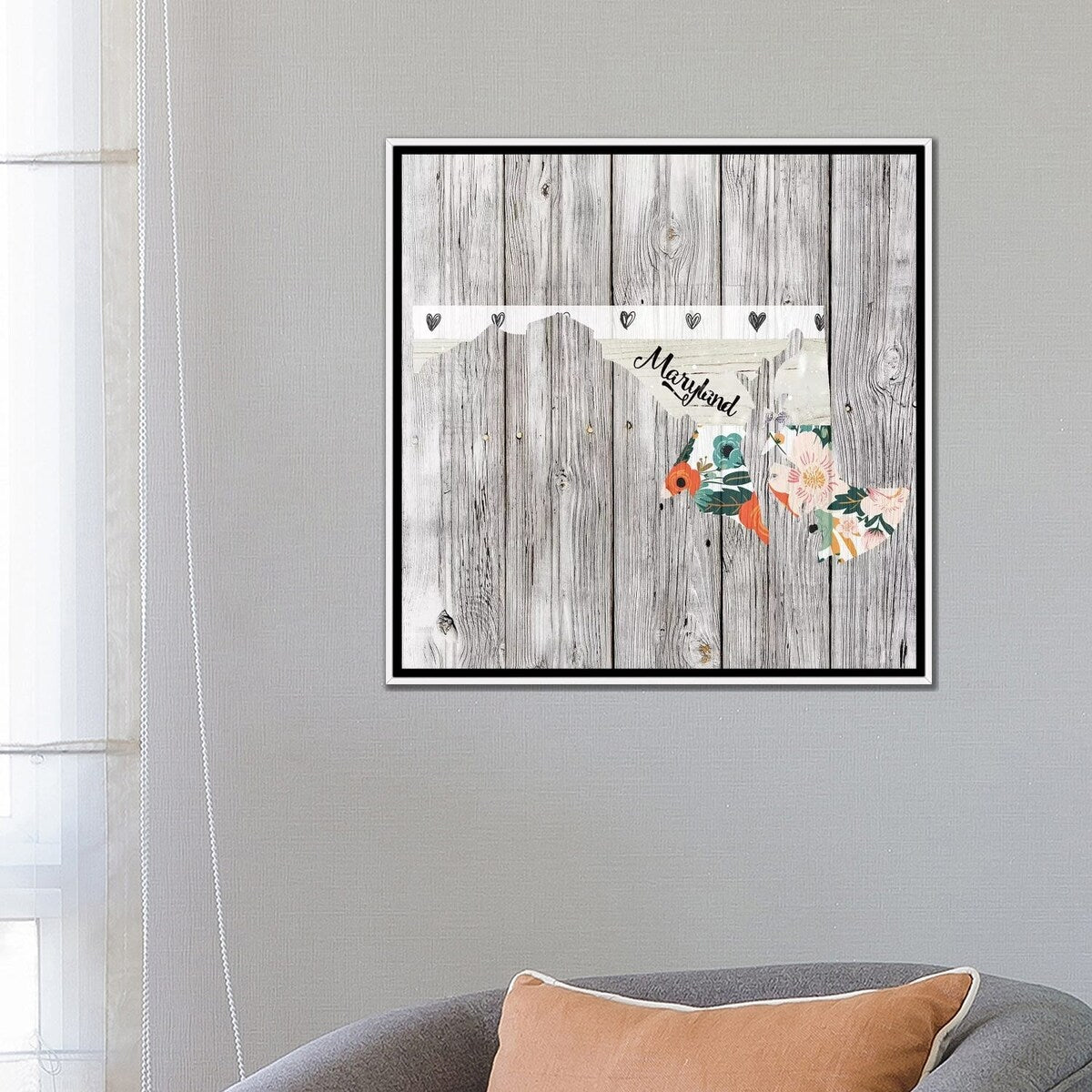 iCanvas "Maryland" by Front Porch Pickins Framed Canvas Print