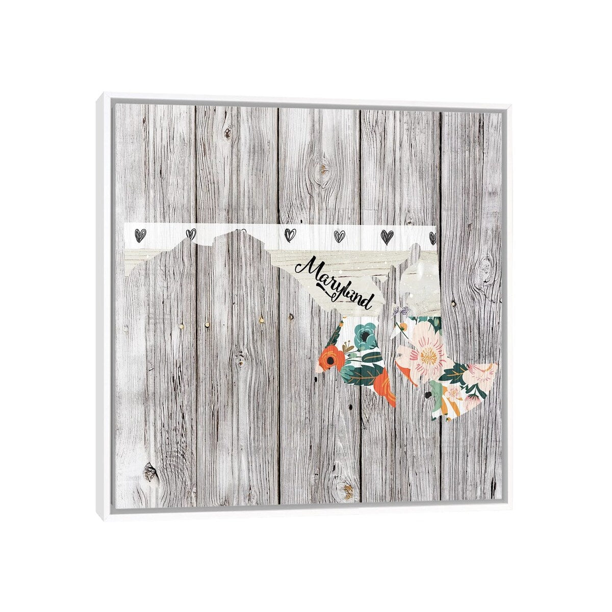 iCanvas "Maryland" by Front Porch Pickins Framed Canvas Print