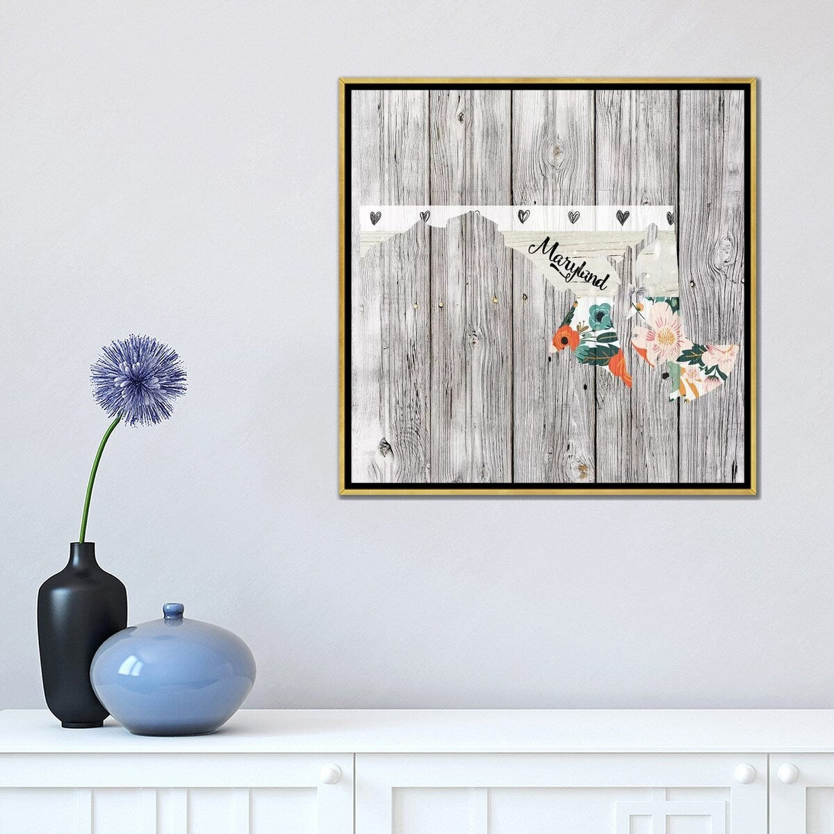 iCanvas "Maryland" by Front Porch Pickins Framed Canvas Print