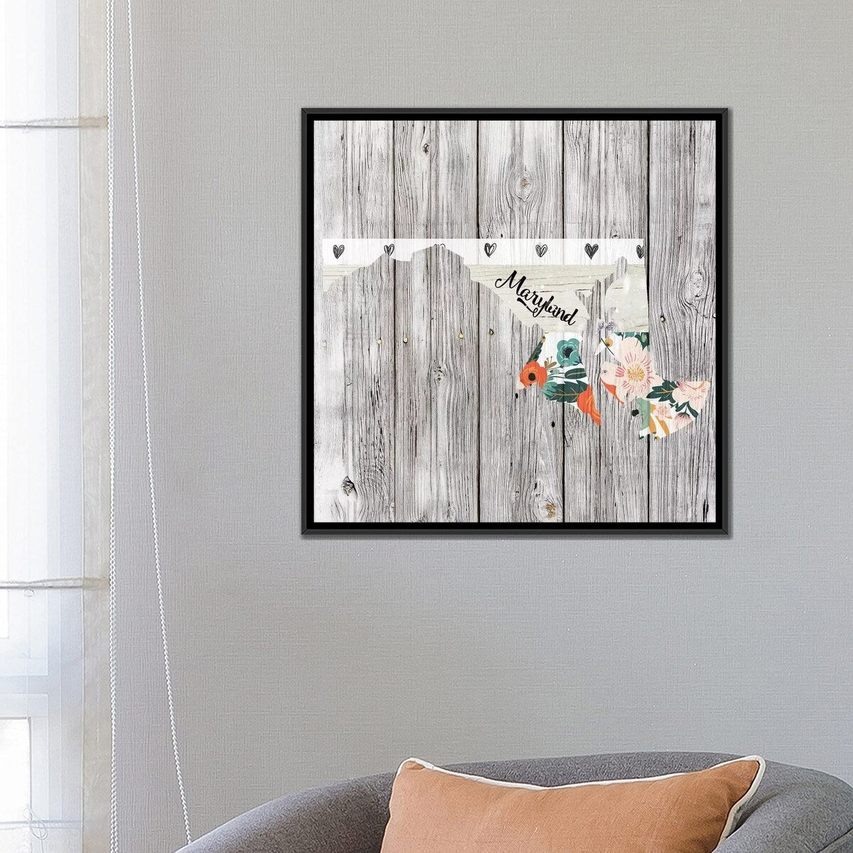iCanvas "Maryland" by Front Porch Pickins Framed Canvas Print