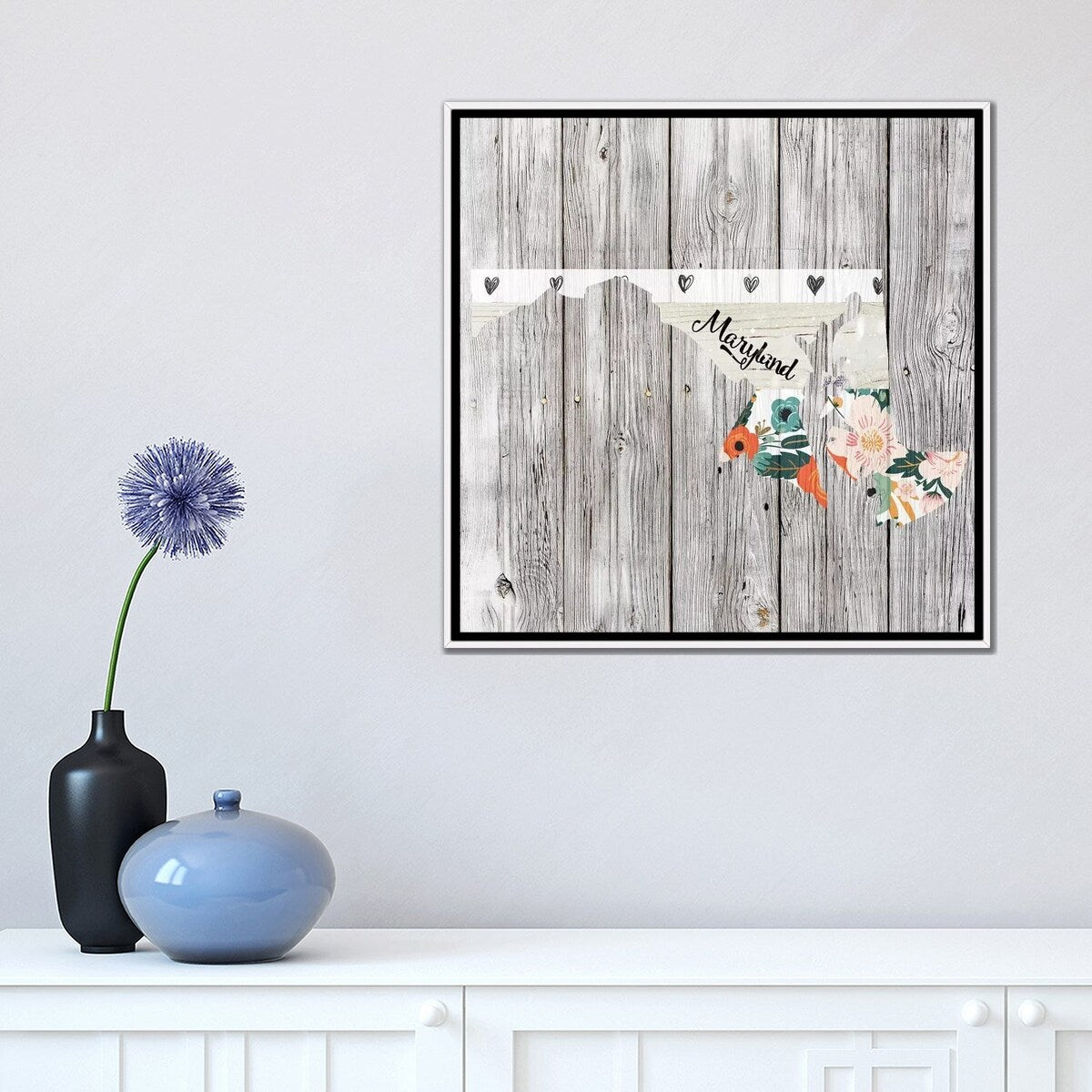 iCanvas "Maryland" by Front Porch Pickins Framed Canvas Print