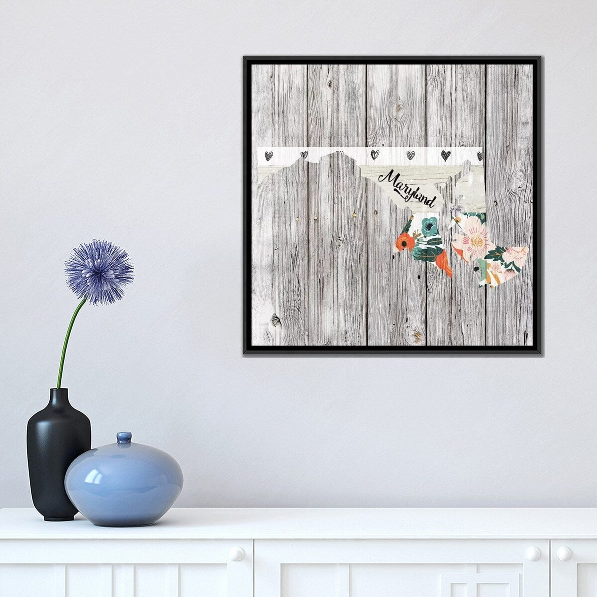 iCanvas "Maryland" by Front Porch Pickins Framed Canvas Print