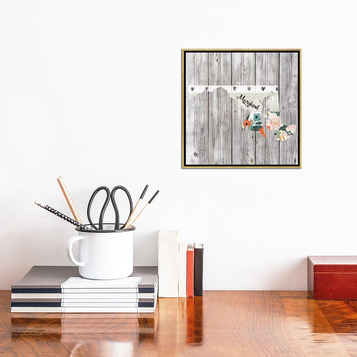 iCanvas "Maryland" by Front Porch Pickins Framed Canvas Print