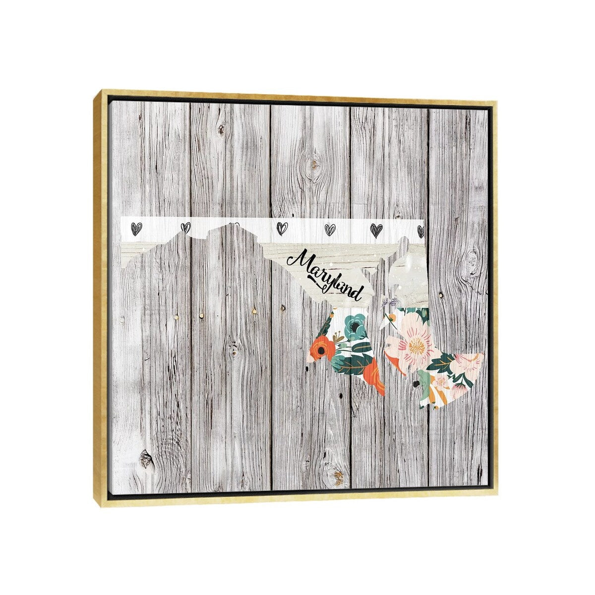 iCanvas "Maryland" by Front Porch Pickins Framed Canvas Print