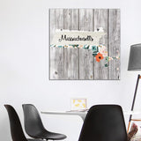 iCanvas "Massachusetts" by Front Porch Pickins Canvas Print