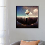 iCanvas "Mental Lumber And The Construction Of A Unified Theory I" by Graeme Cornies Framed