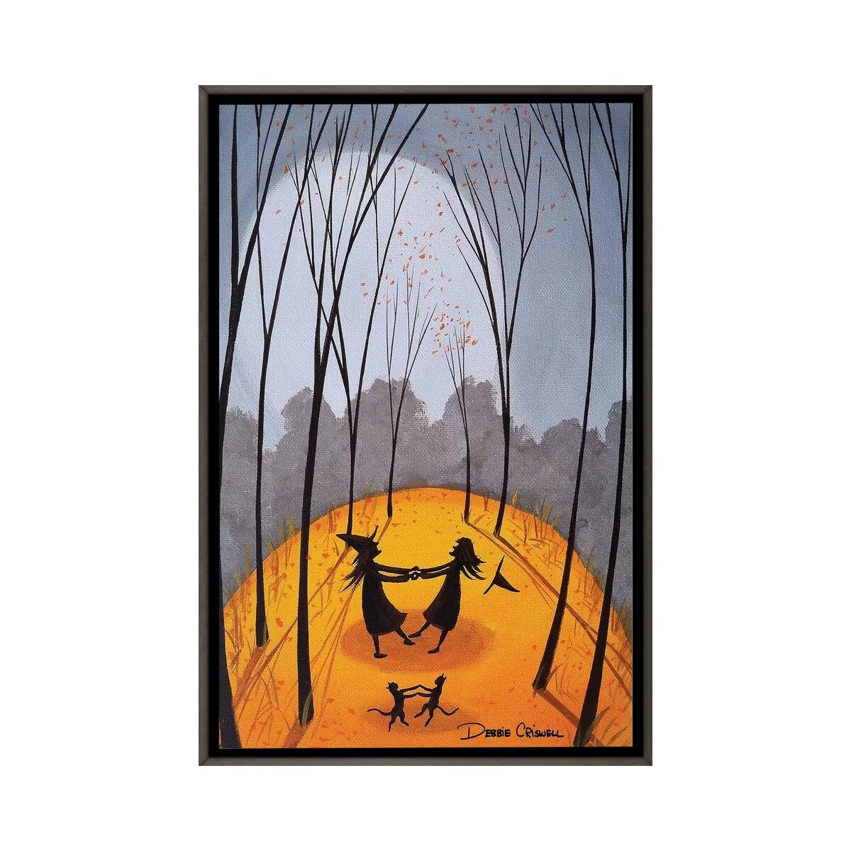 iCanvas "Merry Go Round Witches" by Debbie Criswell Framed
