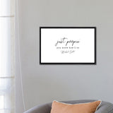 iCanvas "Michael Scott Bathroom Decor Quote" by Kharin Hanes Framed